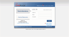 Desktop Screenshot of my.timerack.com